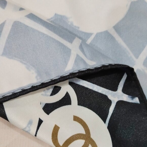 CHANEL Silk Square Scarf - Picture 3 of 7